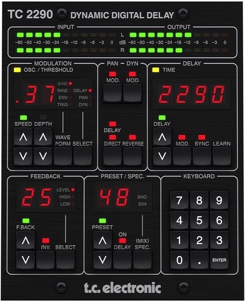 TC Electronic TC2290-DT Delay Desktop Controller and Plug-in Software, Main
