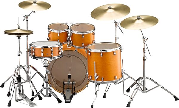 Yamaha TMP2F4 Tour Custom Maple Drum Shell Kit, 4-Piece, Caramel Satin, Action Position Back