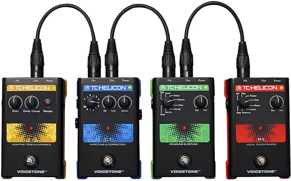TC-Helicon VoiceTone C1 Pitch Correction Pedal, VoiceTones - Chained
