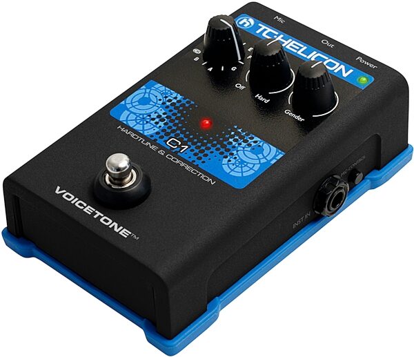 TC-Helicon VoiceTone C1 Pitch Correction Pedal, Angle