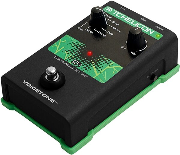 TC-Helicon VoiceTone D1 Doubling Detune Pedal, Angle