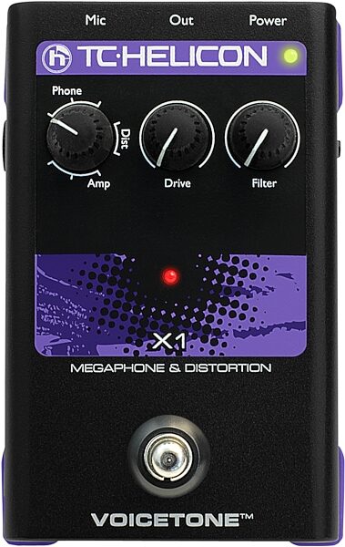 TC-Helicon VoiceTone X1 Megaphone and Distortion Vocal Effects Pedal, Main