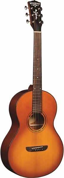 Washburn Timeless Parlor Acoustic Guitar (with Case), Side