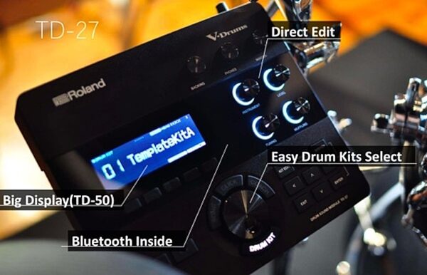 Roland TD-27KV V-Drums Electronic Drum Kit, Module