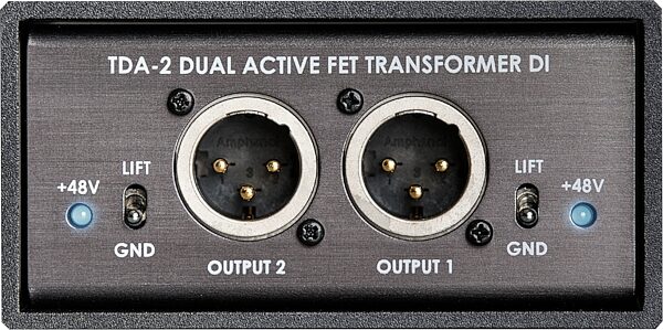 Telefunken TDA-2 Dual Active FET Transformer DI Direct Box, Front