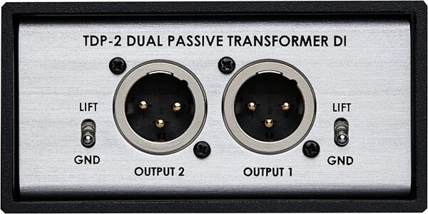 Telefunken TDP-2 Dual Passive Transformer DI Direct Box, Front