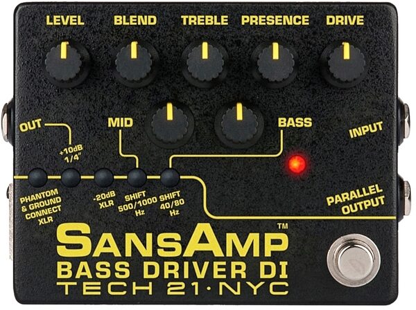 Tech 21 SansAmp BSDR V2 Bass Driver DI Pedal, Main