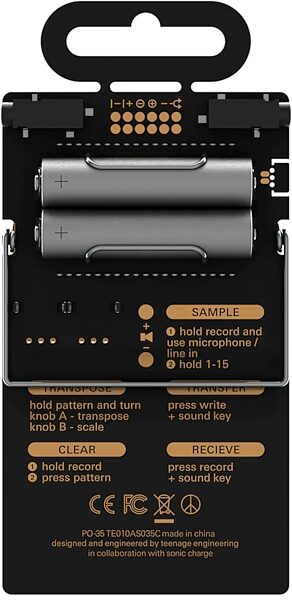 Teenage Engineering PO-35 Speak Pocket Operator Synthesizer, New, Action Position Back