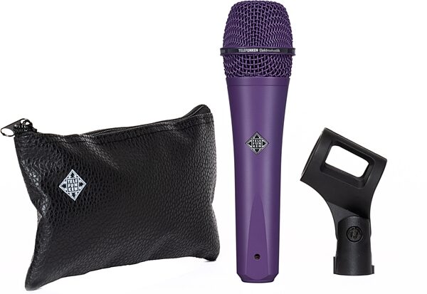 Telefunken M80 Dynamic Supercardioid Microphone, Purple, Bundle