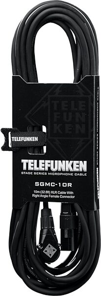 Telefunken SGMC XLR Right Angle Microphone Cable, 10 Meter (32.8 foot), SGMC-10R, Main