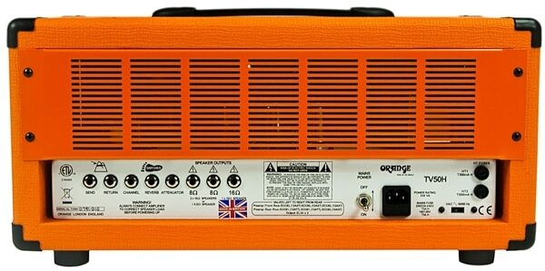 Orange TH50H Thunderverb Guitar Amplifier Head (50 Watts), Back