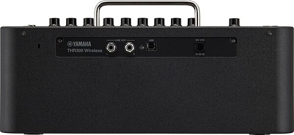Yamaha THR30II Wireless Bluetooth Desktop Combo Amplifier (30 Watts, 2x3"), Black, Customer Return, Blemished, Angled Back
