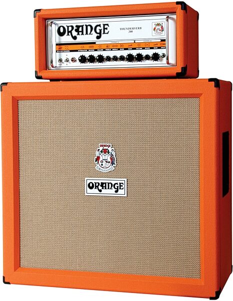 Orange TH200HTC Thunderverb Guitar Amplifier Head (200 Watts), Stacked with Optional Cabinet