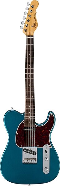 G&L Tribute ASAT Classic Electric Guitar, Emerald Blue, Action Position Back