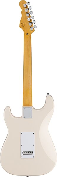 G&L Tribute Comanche Electric Guitar, Olympic White, Action Position Back