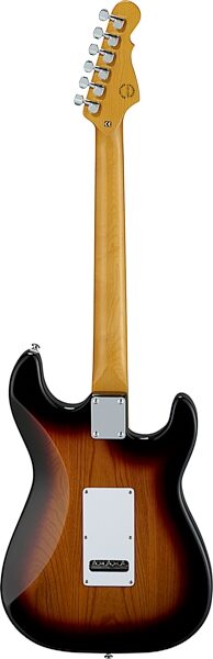 G&L Tribute Legacy Electric Guitar, Left-Handed, 3-Tone Sunburst, Main Back
