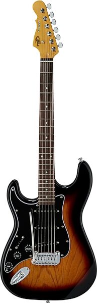 G&L Tribute Legacy Electric Guitar, Left-Handed, 3-Tone Sunburst, Main