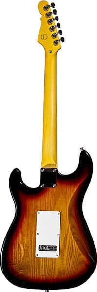 G&L Tribute Legacy Electric Guitar (Rosewood Fingerboard), 3-Tone Sunburst, Main Back