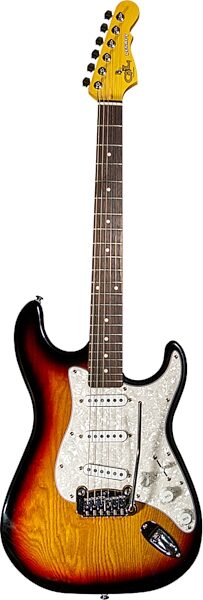 G&L Tribute Legacy Electric Guitar (Rosewood Fingerboard), 3-Tone Sunburst, Main