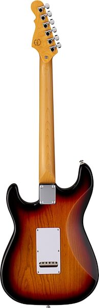 G&L Tribute Legacy HSS Electric Guitar, 3-Tone Sunburst, Main Back