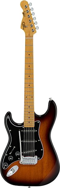 G&L Tribute S-500 Electric Guitar, Left-Handed, Tobacco Sunburst, Action Position Back