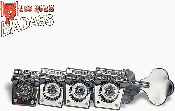 Leo Quan Badass OGT Bass Keys (Large Tuners), Chrome, Action Position Front