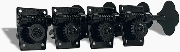 Leo Quan Badass OGT Bass Tuners (Small Post), Black, Action Position Front