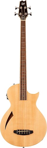 ESP LTD TL4 Thinline Acoustic-Electric Bass, Natural, Blemished, Action Position Back