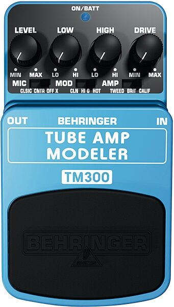 Behringer TM300 Ultimate Tube Amp Modeler Pedal, Main