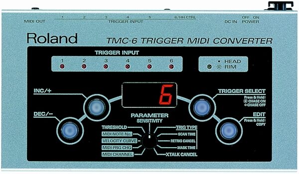 Roland TMC6 Trigger to MIDI Converter, Main