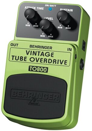 Behringer TO800 Vintage Tube Overdrive Pedal, Right