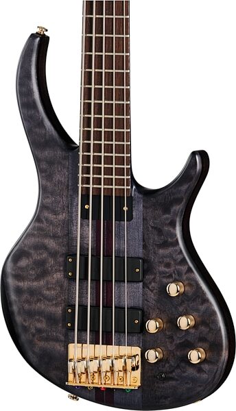 Tobias Classic V Electric Bass, 5-String (with Gig Bag), Transparent Black, Open Box (Very Good), Action Position Back