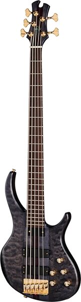 Tobias Classic V Electric Bass, 5-String (with Gig Bag), Transparent Black, Open Box (Very Good), Action Position Back