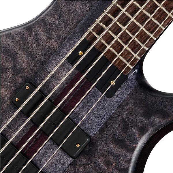 Tobias Classic V Electric Bass, 5-String (with Gig Bag), Transparent Black, Open Box (Very Good), Action Position Back