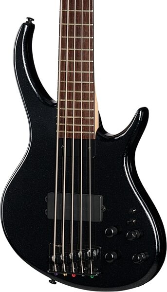 Tobias Growler V Electric Bass, 5-String (with Gig Bag), Black Pearl, Action Position Back