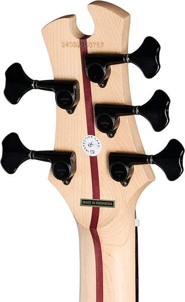 Tobias Growler V Electric Bass, 5-String (with Gig Bag), Black Pearl, Action Position Back