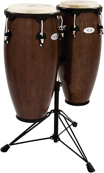 Toca Synergy Congas (with Stand), Tobacco Burst, Action Position Back