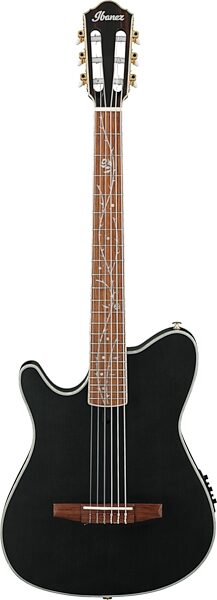 Ibanez Tim Henson TOD10 Acoustic-Electric Classical Guitar, Left-Handed, Transparent Black Flat, Main