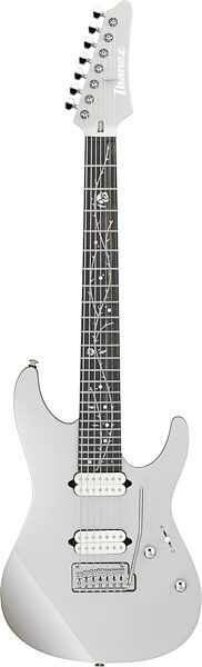 Ibanez TOD70 Tim Henson 7-String Electric Guitar (with Gig Bag), Classic Silver, Action Position Back