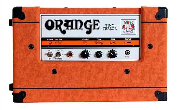 Orange Tiny Terror Combo Guitar Amplifier (15 Watts, 1x12"), Top