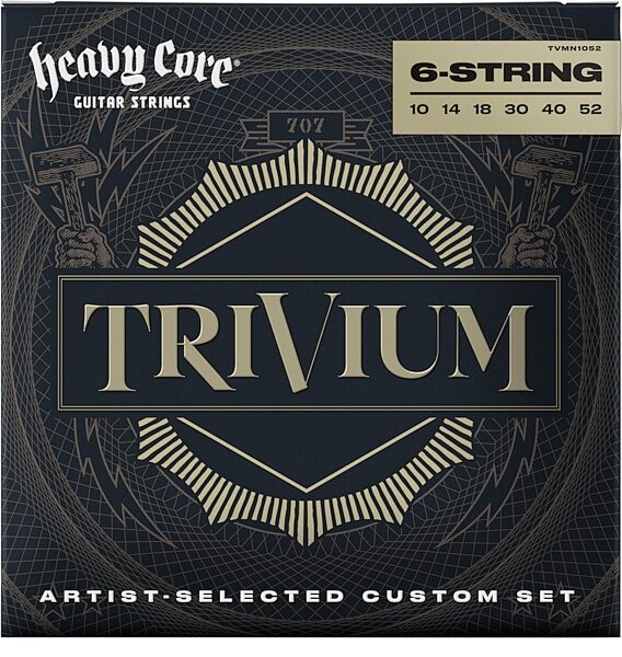 Dunlop Heavy Core Trivium Electric Guitar Strings, New, Action Position Back
