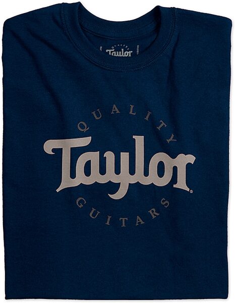 Taylor Men's Two-Color Logo T-Shirt, Navy, Medium, Action Position Front