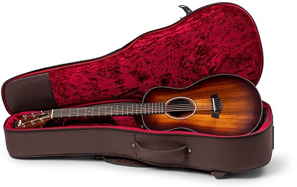 Taylor Super Aero Series GS Mini Acoustic Guitar Soft Case, Chocolate Brown, Action Position Side