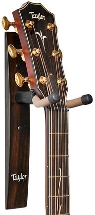 Taylor Guitar Wall Hanger, Ebony, Acrylic Inlay, Action Position Back