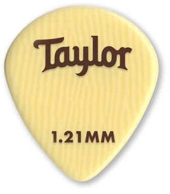 Taylor Premium DarkTone Ivory 351 Guitar Picks, 0.46 millimeter, 6-Pack, Main