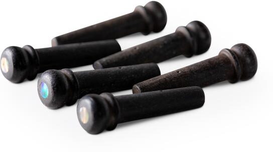 Taylor Bridge Pins, Ebony, Action Position Back