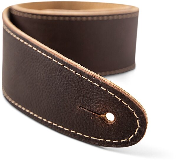 Taylor 2.5" Suede Back Leather Strap, Chocolate Brown, View