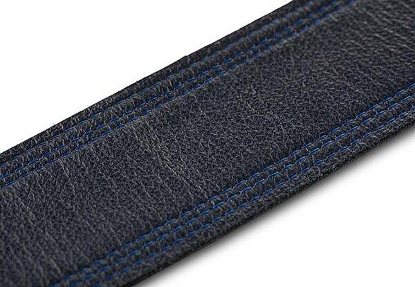 Taylor Blue Denim Guitar Strap, Navy Edge, 2.5 inch, Action Position Back