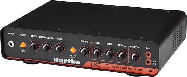 Hartke TX300 Bass Guitar Amplifier Head (300 Watts), Warehouse Resealed, Action Position Back