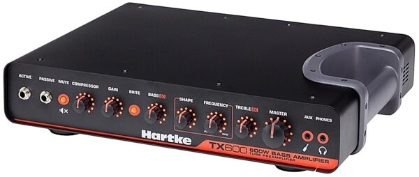 Hartke TX600 Bass Amplifier Head (600 Watts), Angle